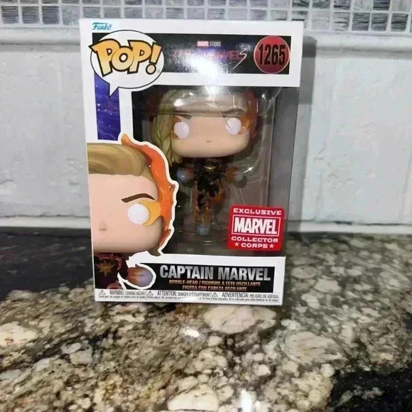 Funko Pop! Marvel The Marvels Captain Marvel Orange Figure - Picture 2 of 11